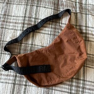 Baggu Rust Belt Bag with Black Strap